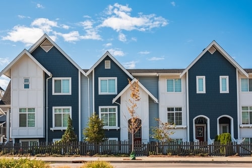 row of townhomes